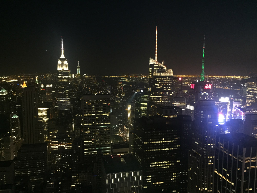 Top of the Rock by night
