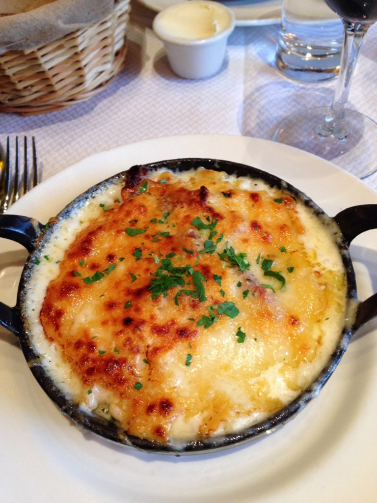 Macaroni cheese with bacon Restaurante Balthazar